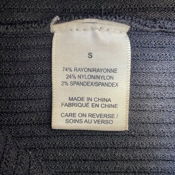 Ronny Kobo Collection Black Knit ribbed Pencil Skirt stretchy bodycon tight sz S - Picture 6 of 13